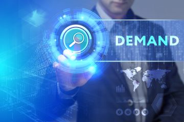 Image of businessman with blue background.