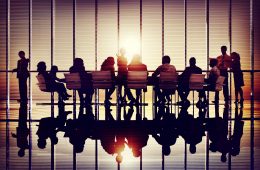 Image of meeting at a modern office